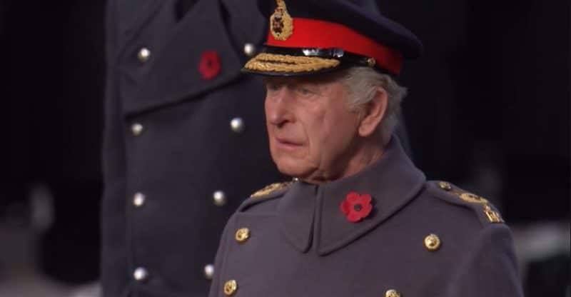King Charles III leads Remembrance Sunday service at Cenotaph