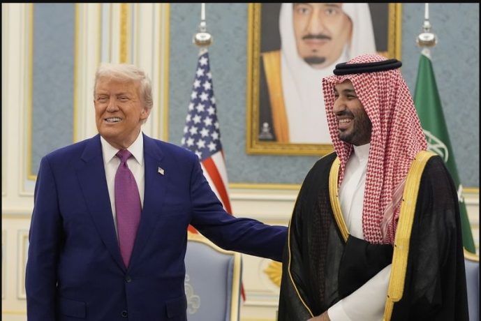 US President Donald Trump and Saudi Crown Prince Mohammed bin Salman met in May 2025 at the Royal Palace in Riyadh Saudi Arabia