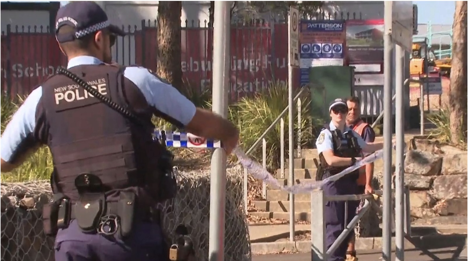 A crime scene has been declared as police search for the alleged attackers