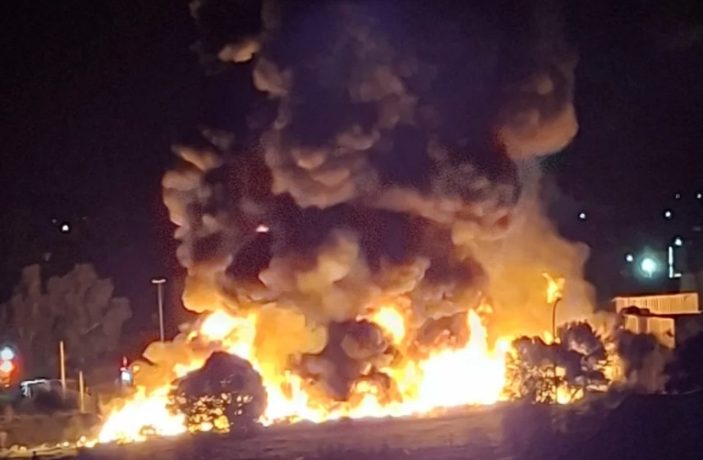 More than 60 firefighters tackled a blaze at Waiuku recycling facility
