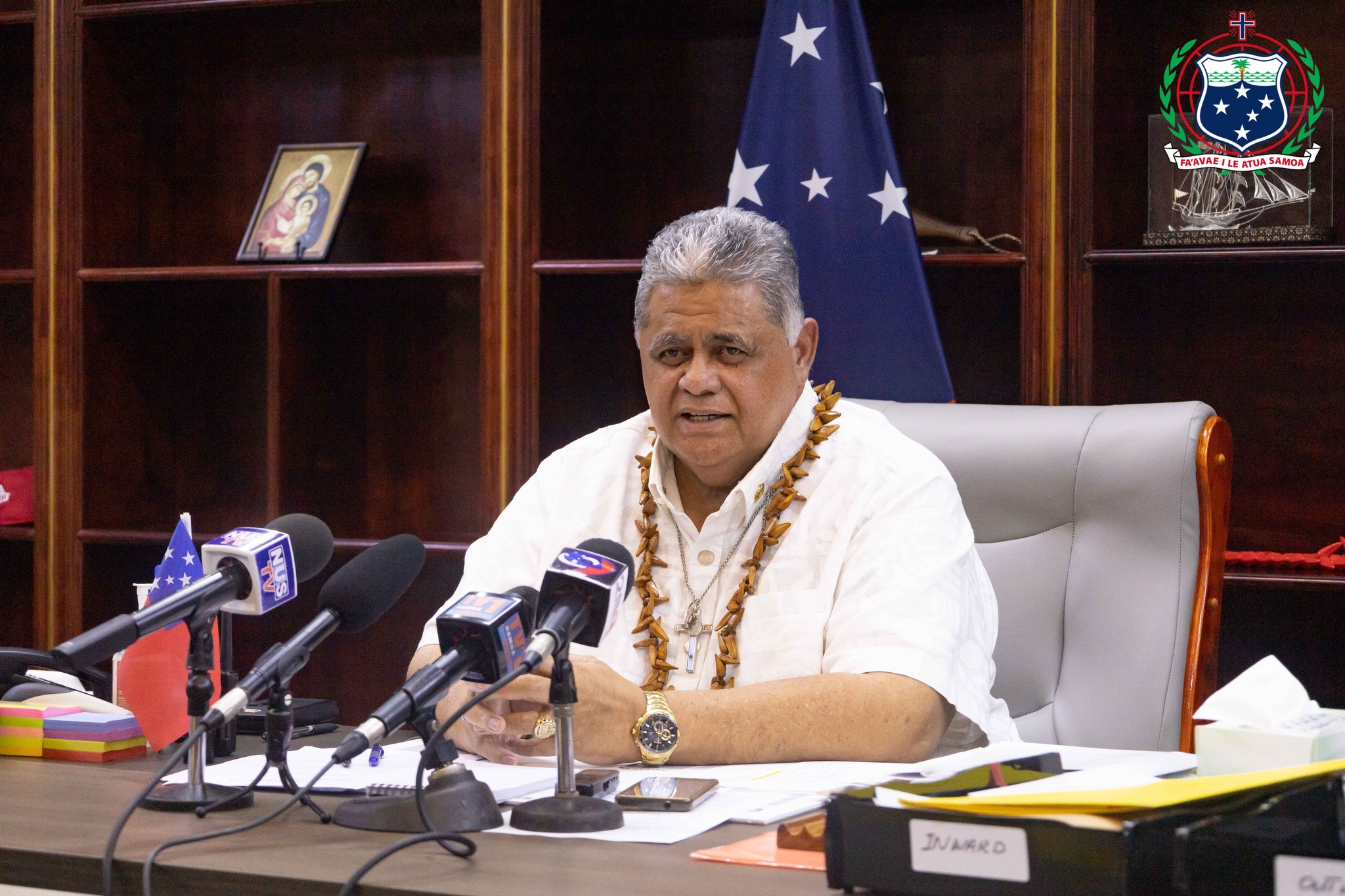 Ulua'i feiloaiga a le afioga i le Palemia ma tusitala talu ona toe taliu i Samoa mai lana siiga gasegase
