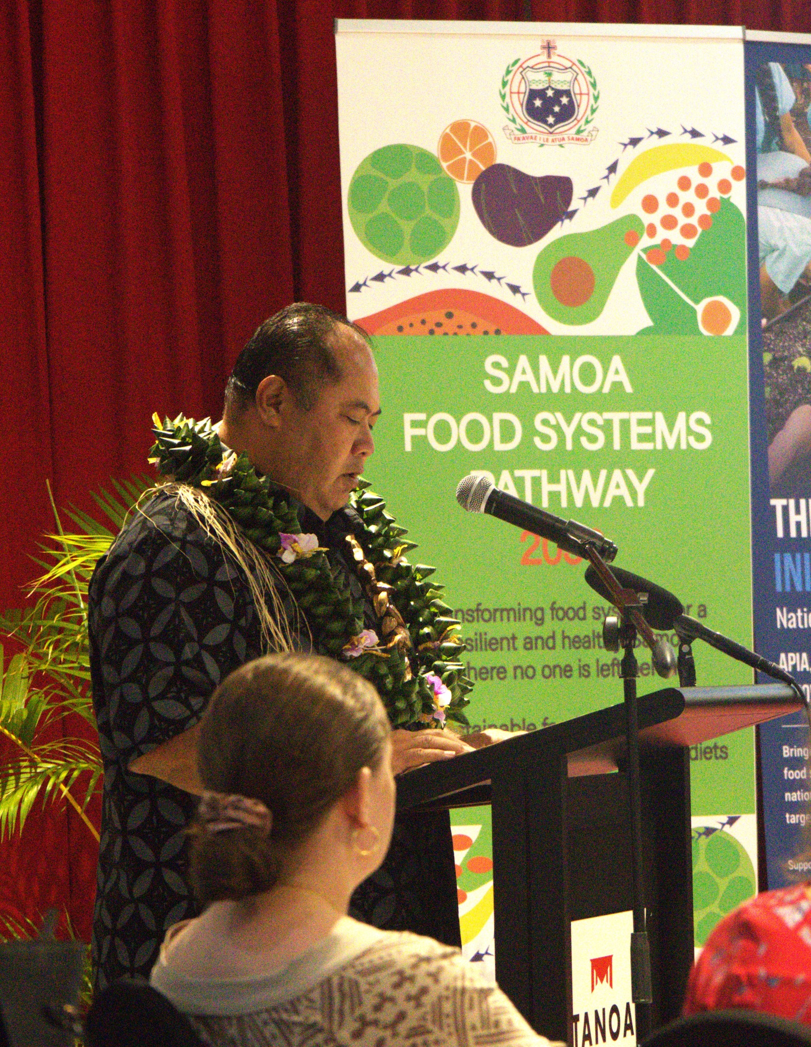 Minister of Agriculture and Fisheries, Hon Fuimaono Tito Asafo