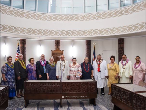 Kovana o Am Samoa & Masiofo, Peresetene o le Senate, Sui o Am Samoa i le Konekeresi, Palemia o Samoa Tuto'atasi ma le Faletua, ma le faigamalaga mamalu mai Samoa Tuto'atasi