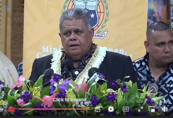 Hon PM Laaulialemalietoa Leuatea Polataivao Fosi Schmidt