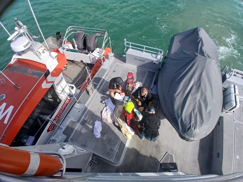Customs vessel Hawk V was earlier this month quick to respond to a mayday call near Marsden Cove in Whangārei.