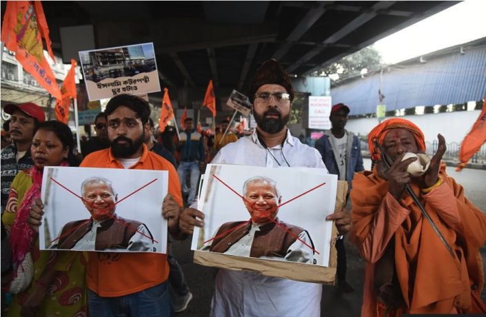 Protests erupted in India over the killing of a Hindu garment worker in Bangladesh.