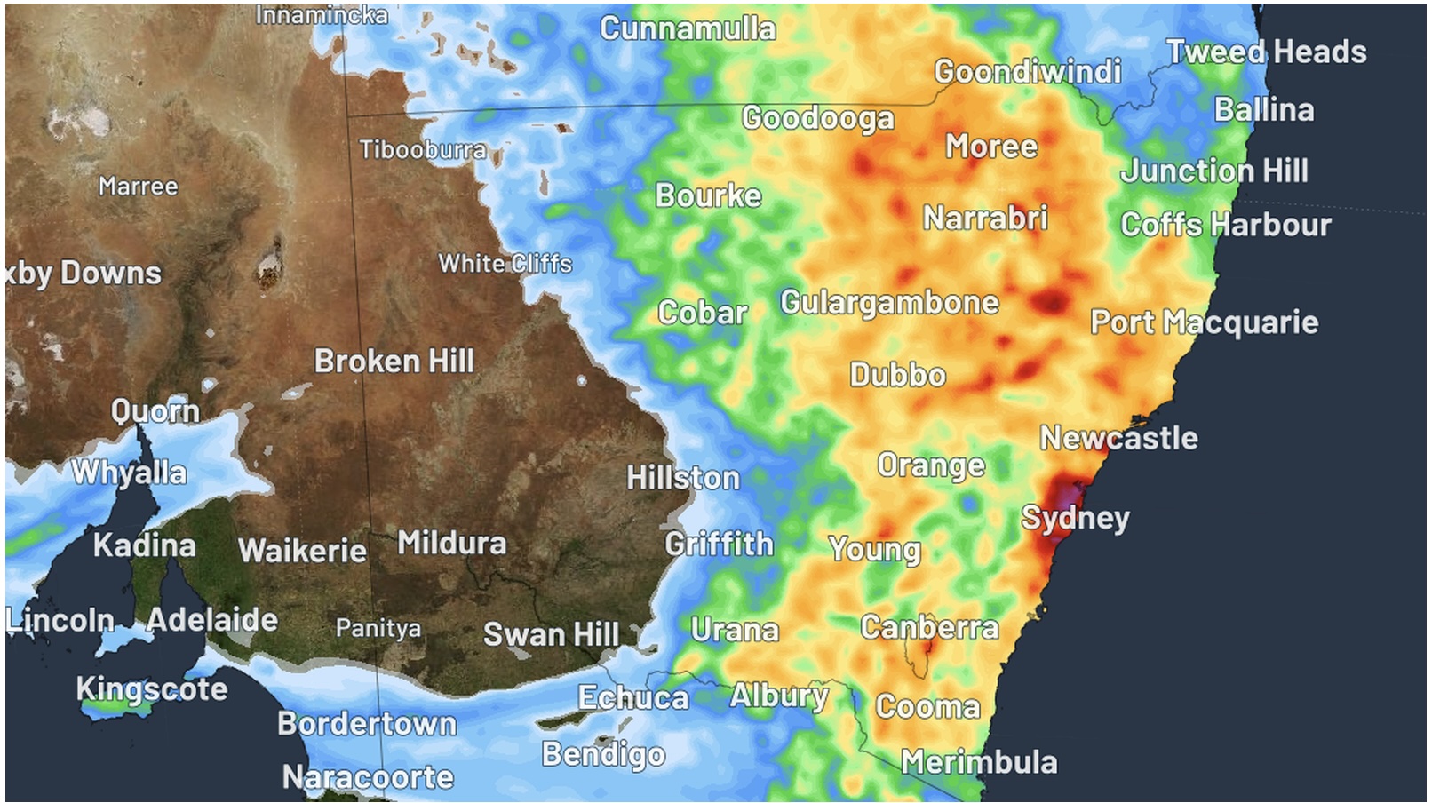 Flash flooding warnings have been issued for parts of NSW.