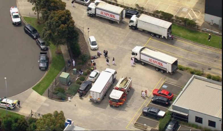Fourteen people have been taken to hospital after a carbon monoxide leak at a pork processing plant in Melbourne's west.