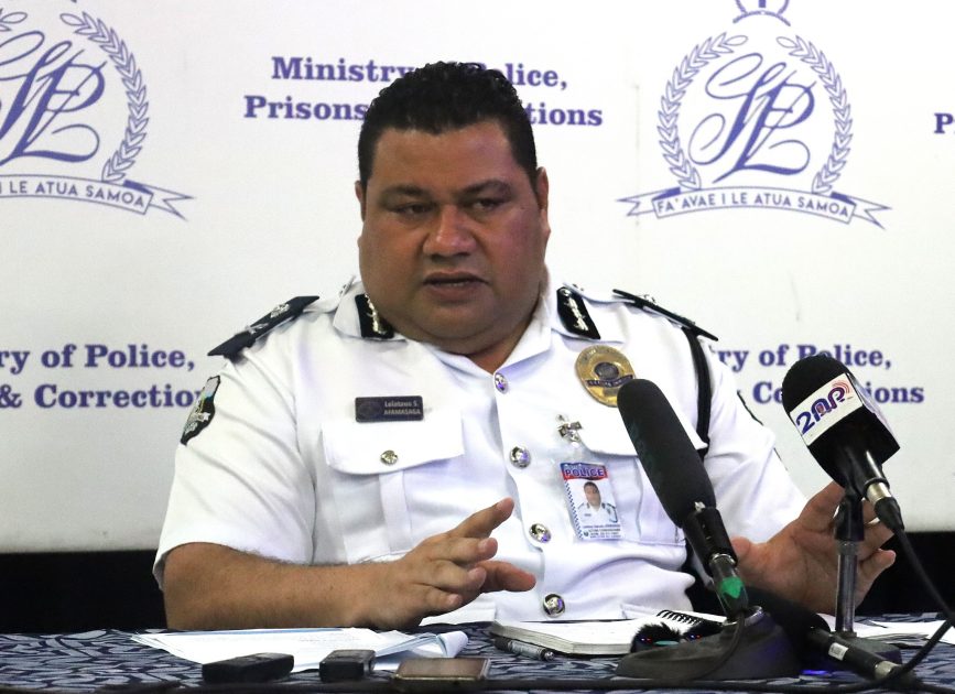 Samoa Police Acting Commissoner, Leiataua Samuelu Afamasaga.