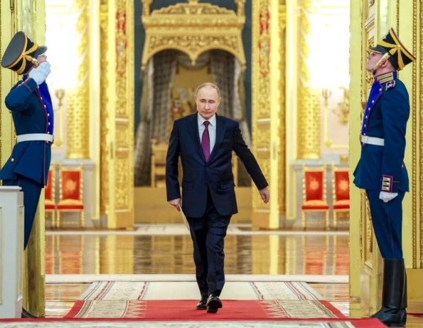 Russia's President Vladimir Putin seen at the Kremlin earlier this month