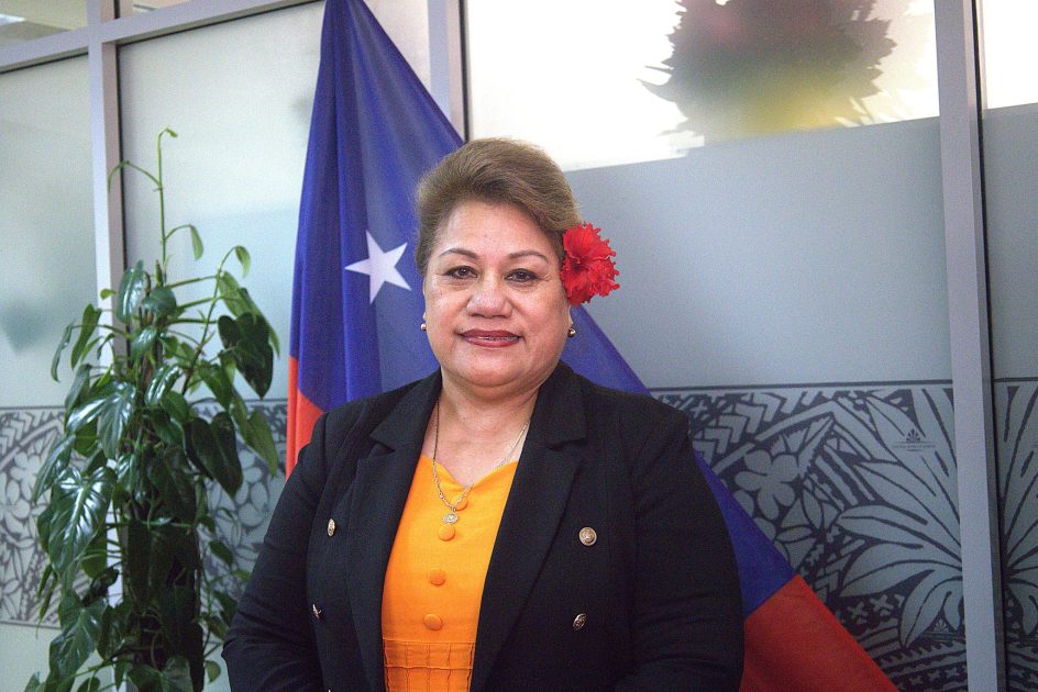 Finance Minister, Hon Mulipola Anarosa Ale Molioo