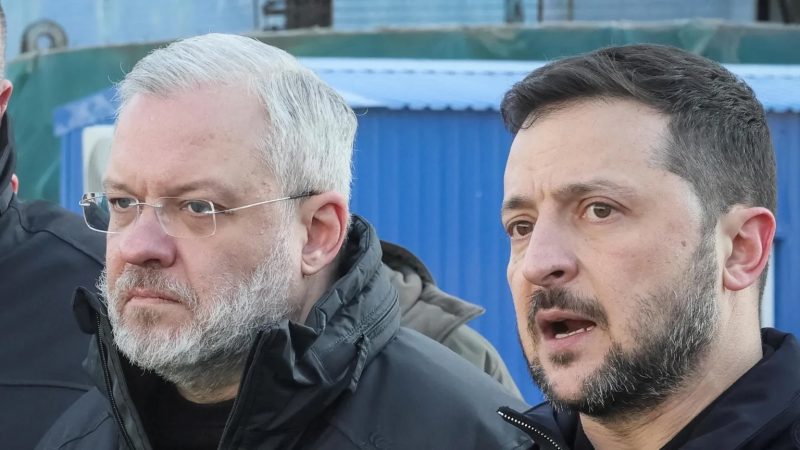 German Galushchenko (left) was among several figures in Ukrainian President Volodymyr Zelensky's government implicated in alleged corruption.