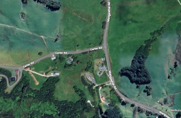 A school bus has caught fire in Mangawhai.