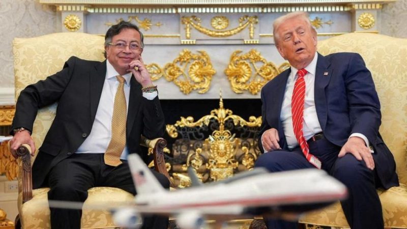 Colombian President Gustavo Petro and US President Donald Trump talked in person for the first time, in a meeting both leaders said went well.
