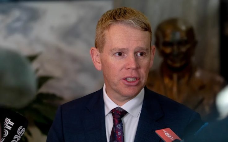 Chris Hipkins speaks to the Auckland Business Chamber this afternoon.