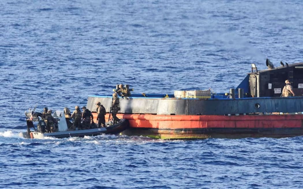 French authorities intercepted a suspicious vessel and found 2.4 tonnes of cocaine.