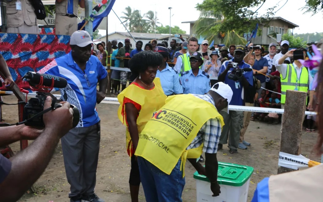 Bougainville's referendum was held in 2019, watched on by international and domestic observers, resulting in a 97.7% vote for independence.