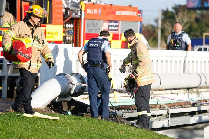 Fire and Emergency New Zealand and police responded to the report of fuel flowing on Great South Rd in Manurewa this morning.
