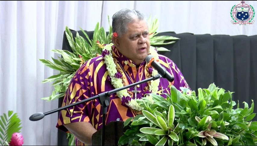 Hon Laaulialemalietoa Leuatea Polataivao Fosi. Screenshot Government of Samoa