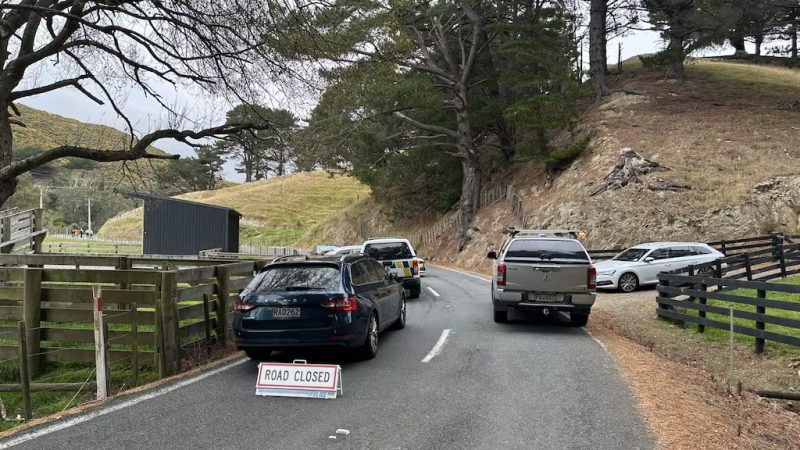 Police were called to Mākara Rd about 8am following reports of a vehicle upside down in a body of water.