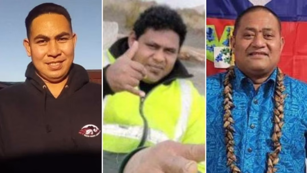 Fa’aofo Uili Fa’aofo (right) and his nephews, Ta’avao Kelemete (middle) and Leauga Jerry Leauga (left), died in the Ramarama crash on August 26, 2024.