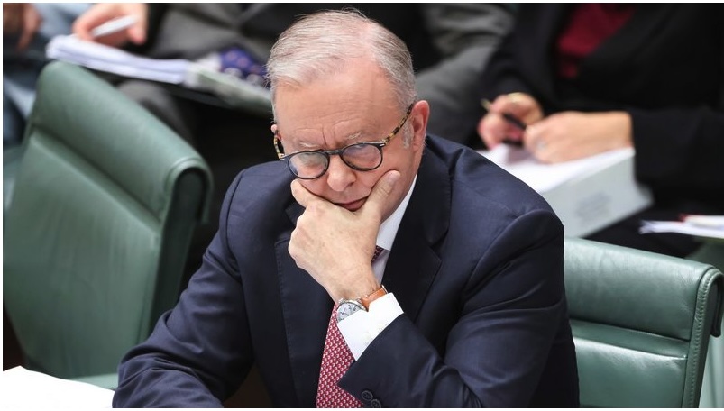 Prime Minister Anthony Albanese during Question Time at Parliament House in Canberra on Thursday 5 March 2026. fedpol Photo- Alex Ellinghausen (Alex Ellinghausen).