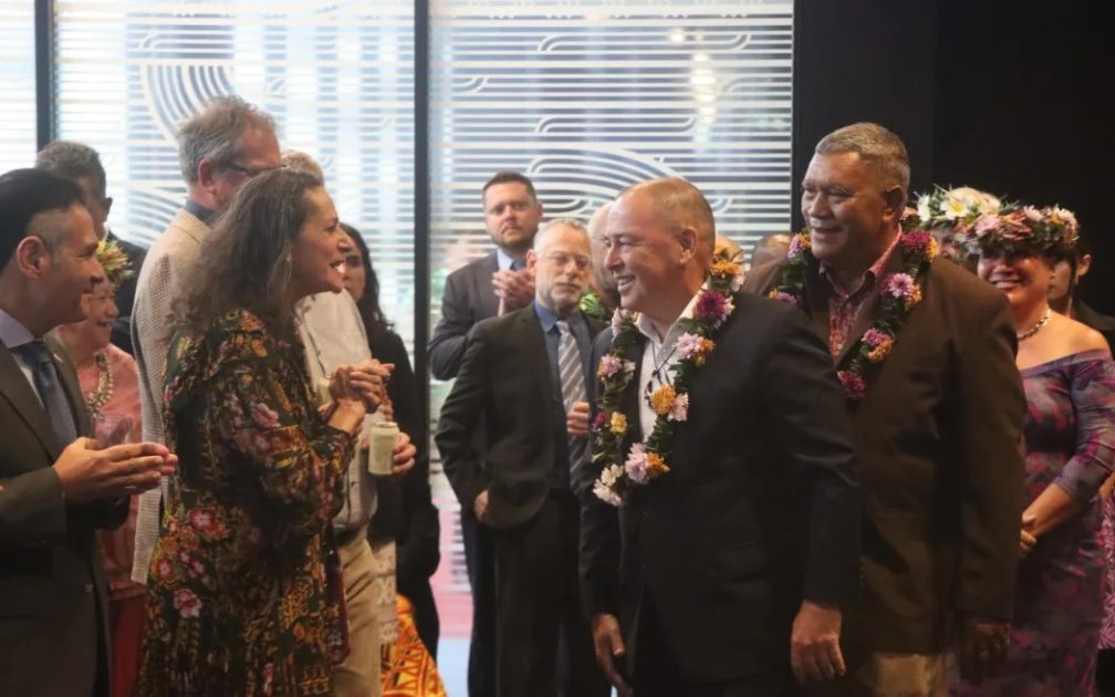 Cook Islands PM Mark Brown speaking to stakeholders, partners, and our Cook Islands community in Wellington. 18 March 2026.