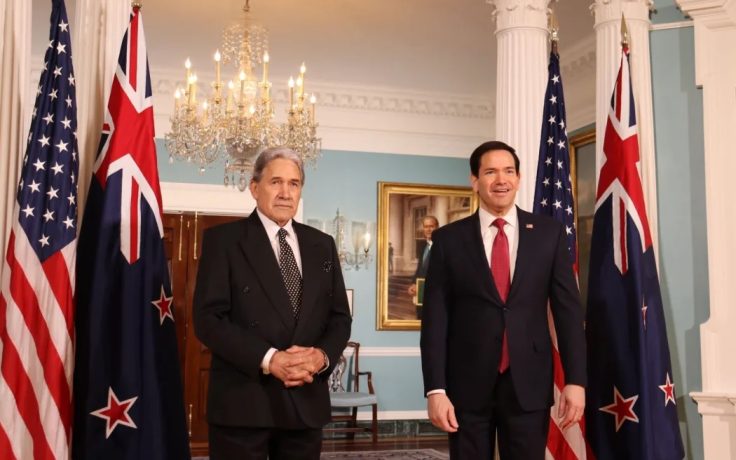 Foreign Minister Winston Peters meets with US Secretary of State Marco Rubio.