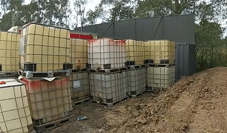 The man was arrested after police executed a search warrant at an address in Greenbank. (Queensland Police).