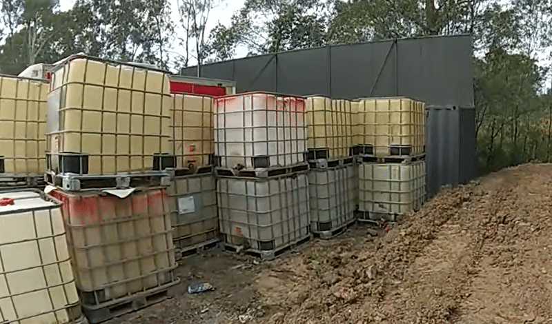 The man was arrested after police executed a search warrant at an address in Greenbank. (Queensland Police).