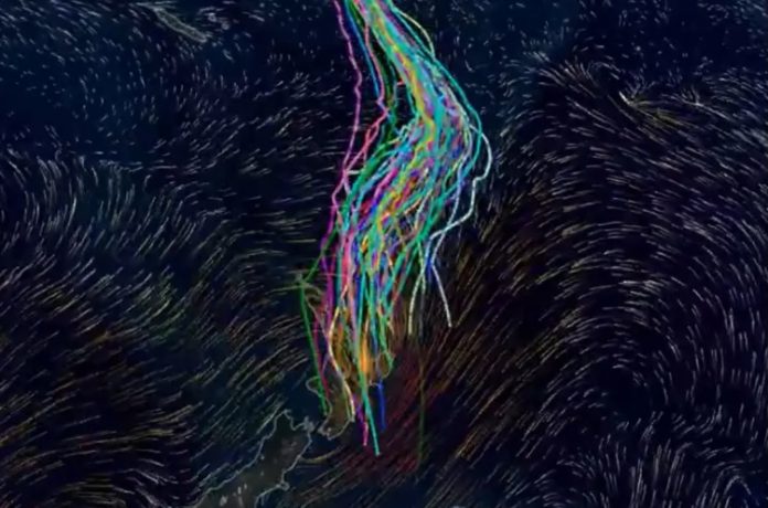 The-tropical-cyclones-possible-path-over-New-Zealand.