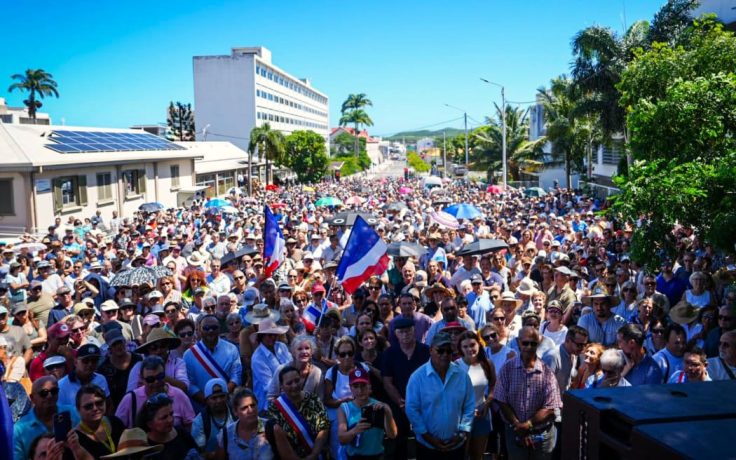 Thousands take to the streets of Nouméa to protest against frozen electoral roll for local elections.
