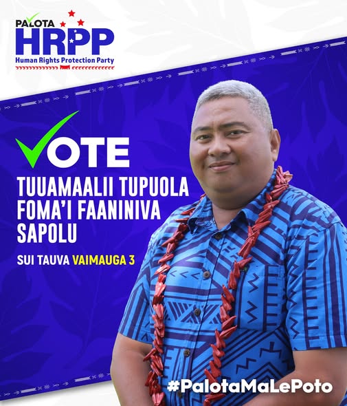 Tuuamaalii Tupuola Faaniniva Fomai Sapolu - Sui tauva mo le Bi-Election a Vimauga 3