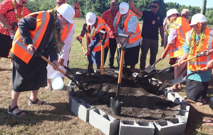 Ground breaking for Savaii's new Court Complex.