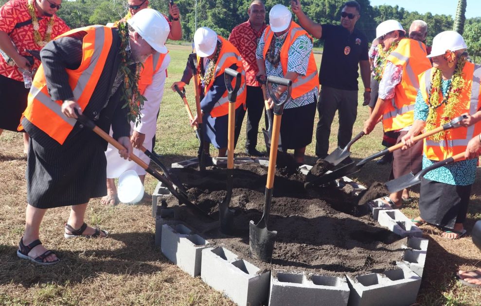 Ground breaking for Savaii's new Court Complex.