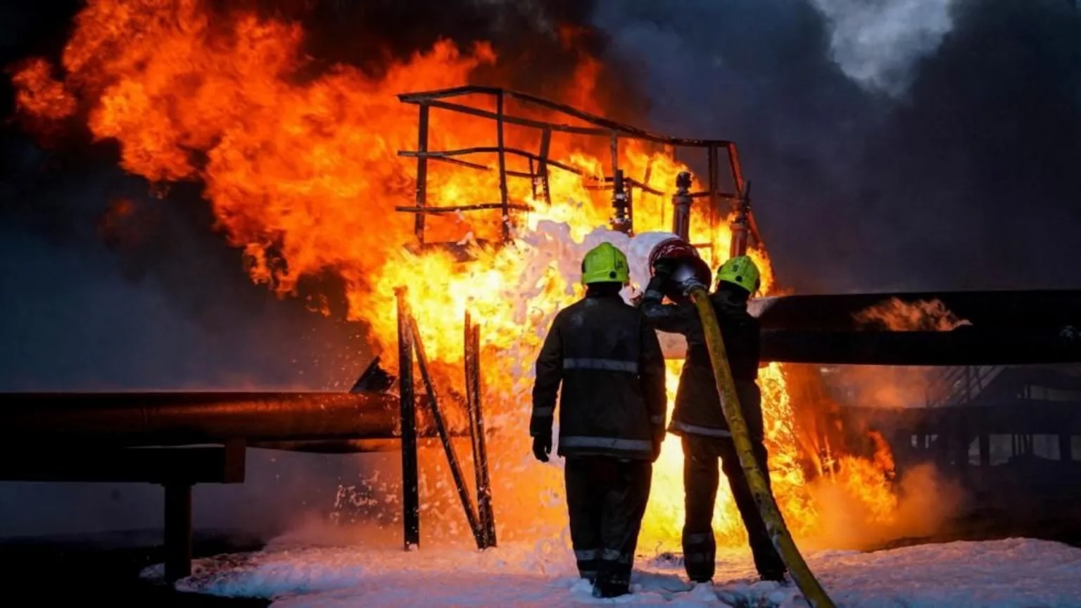 More than 50 locations across Kyiv were reportedly attacked