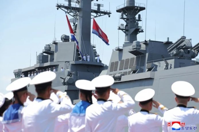 North Korea commissioned its largest-ever warships, the destroyer Choe Hyon, in a ceremony at Nampho Shipyard on Tuesday.