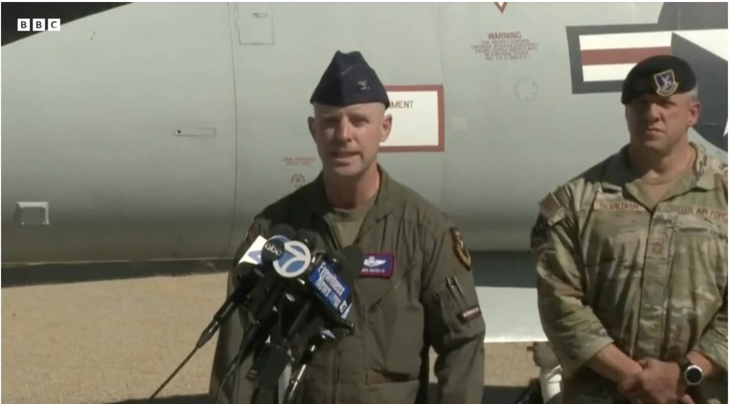 Eight Americans dead in 'unsurvivable' B-52 crash, says Col James Hayes.