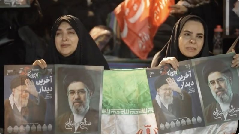 Iranians gathered on the streets of Tehran ahead of late Ayatollah Ali Khamenei's funeral Reuters.