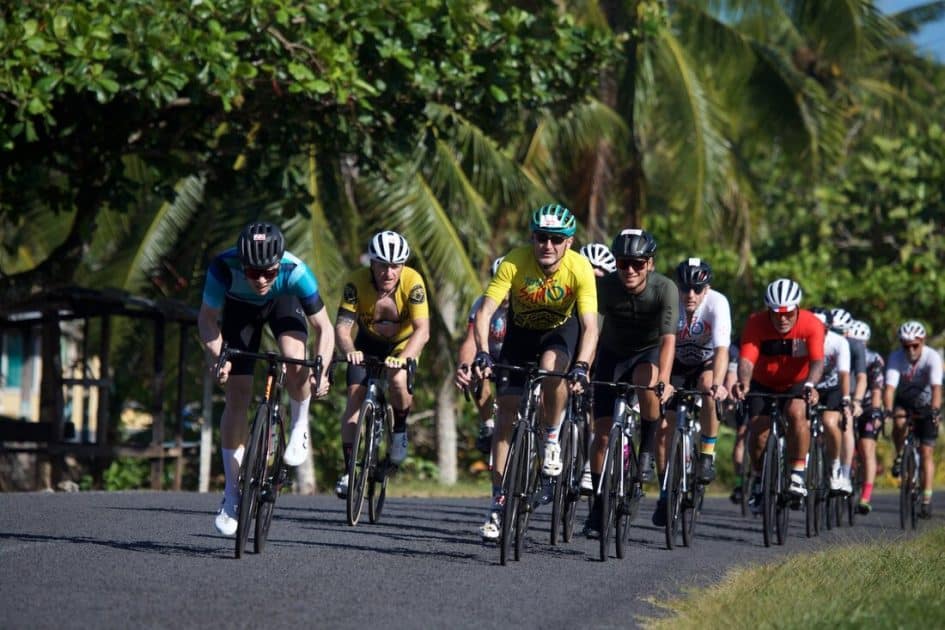Bike race in Samoa
