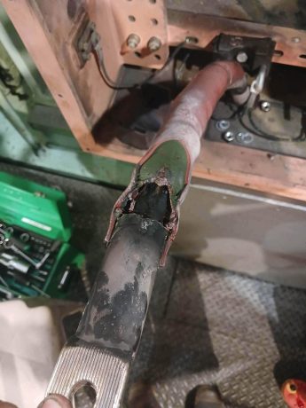 EPC burnt cable