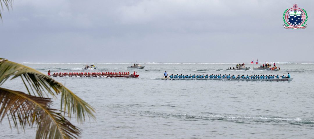 Fautasi race in Samoa.
