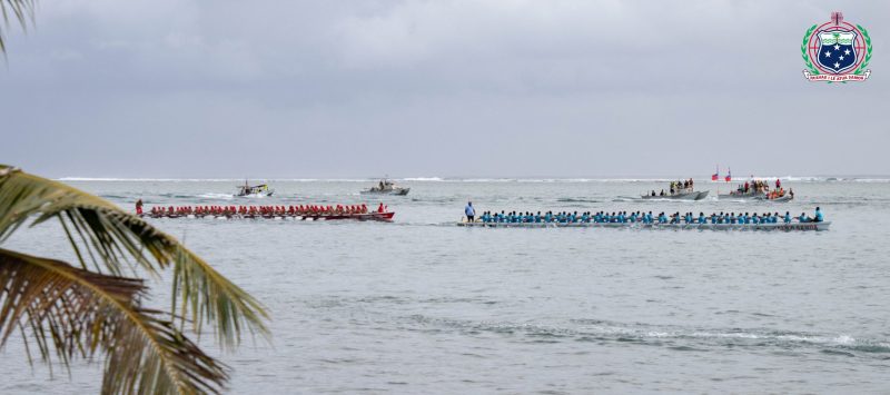Fautasi race in Samoa.