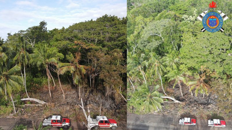 Bush fire in Falealupo and Asau areas