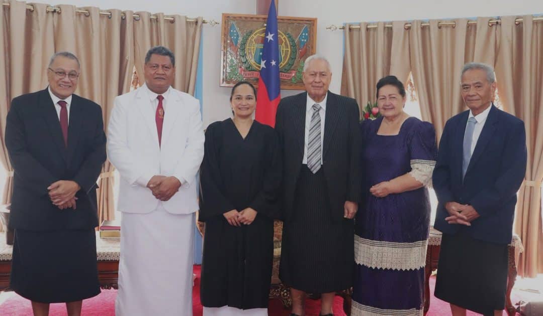 Siliga Diana Roma Swearing in before Head of State as acting Supreme Court Judge