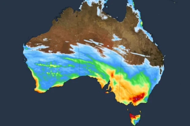 A powerful cold front will cause damaging winds, heavy rain, hail, snow and bitterly cold temperatures across the southern half of Australia towards the end of this week.